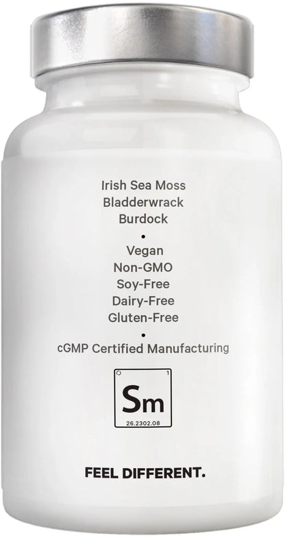 Amen Sea Moss Supplement - 1000mg Organic Irish Sea Moss, Bladderwrack, Burdock - Vitamin C, Aloe Vera, Black Pepper - Seaweed Superfood, Vitamins, Minerals, and Antioxidants - Non-GMO - 90 Capsules Amen buy supplements Au