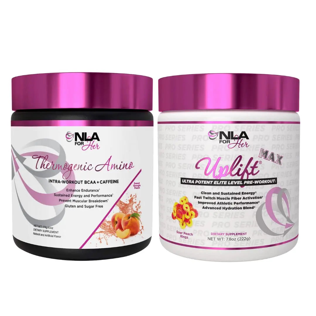 NLA for Her Pre/Intra Workout Stack (Includes Her Thermogenic Amino Georgia Peach NLA for Her