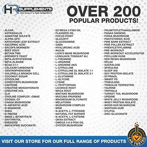 HR Supplements L-Citrulline DL-Malate 2:1 Powder, 1 Kilogram (2.2 Lbs), Unflavored Hard Rhino