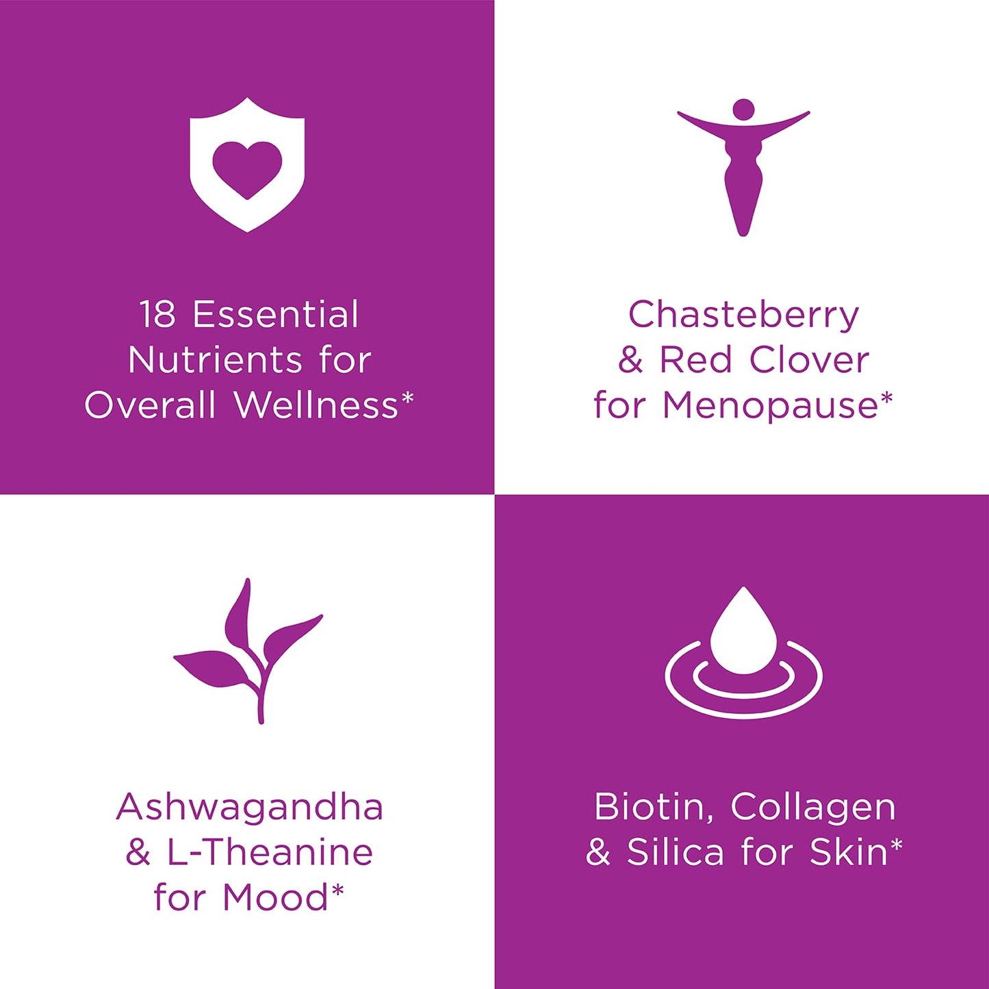 Hyland's Naturals Rock On Menopause + Youthful Skin Care Multivitamin for Women Hyland's