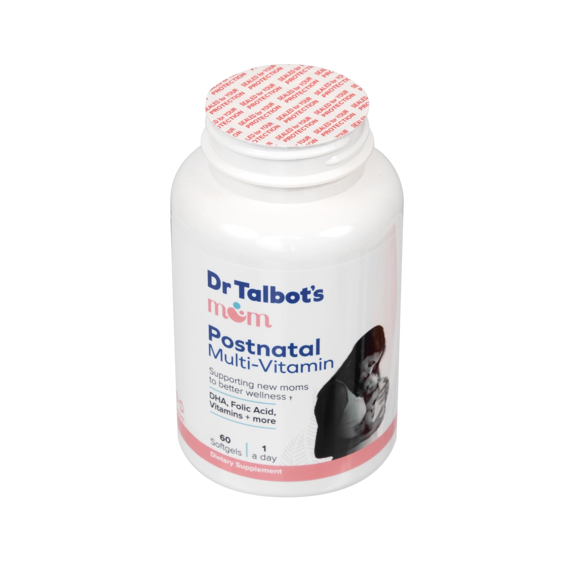 Dr. Talbot's Mom Postnatal Multi-Vitamin, DHA, Folic Acid, Vitamins and More Supporting Dr. Talbot's