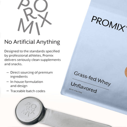 Promix Whey Protein Powder, Unflavored - 2.5lb Bulk - Grass-Fed & 100% All Natural ProMix NutritionBuy Supplements Australia