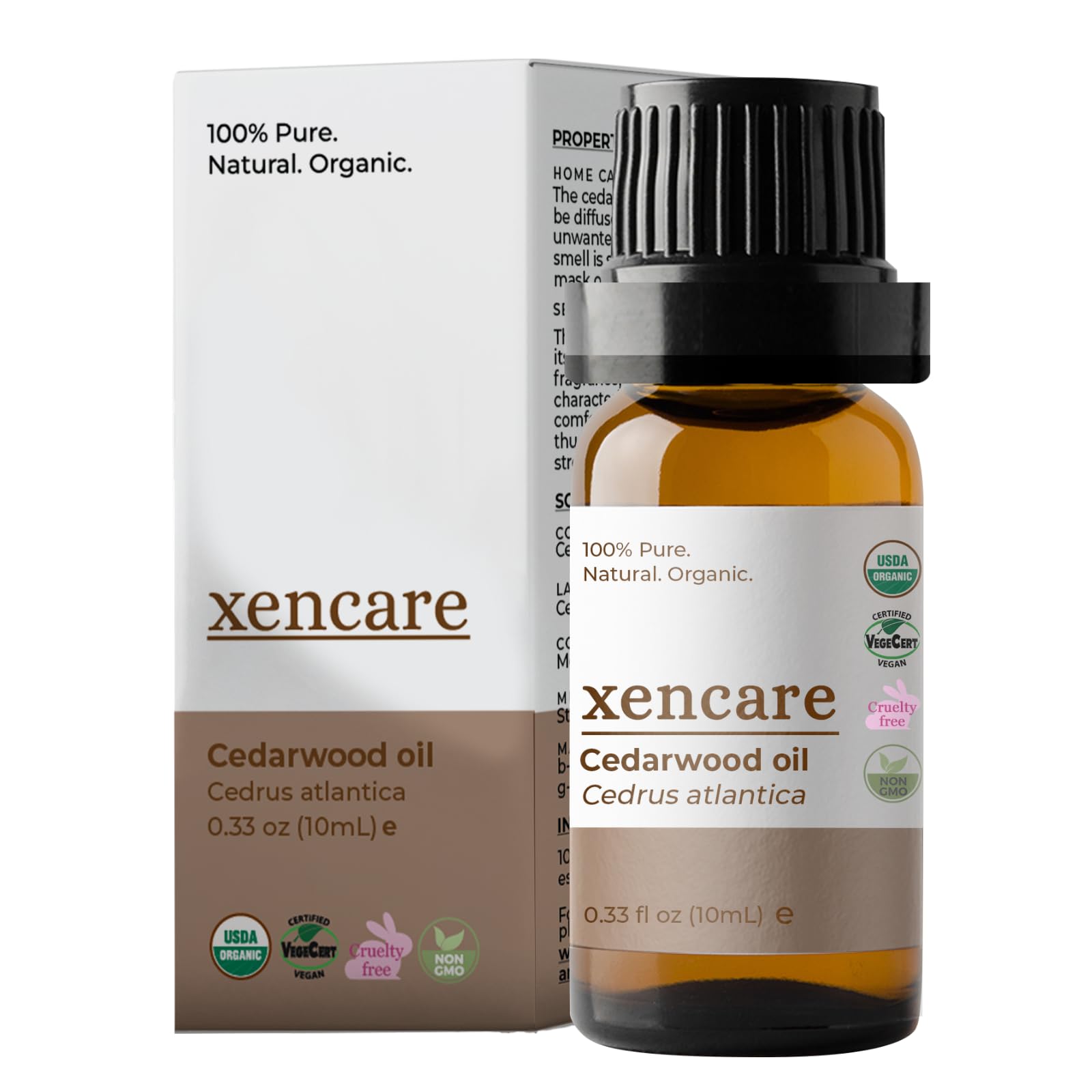 xencare Cedarwood USDA Organic Essential Oil | 100% Pure Natural Undiluted XenCare