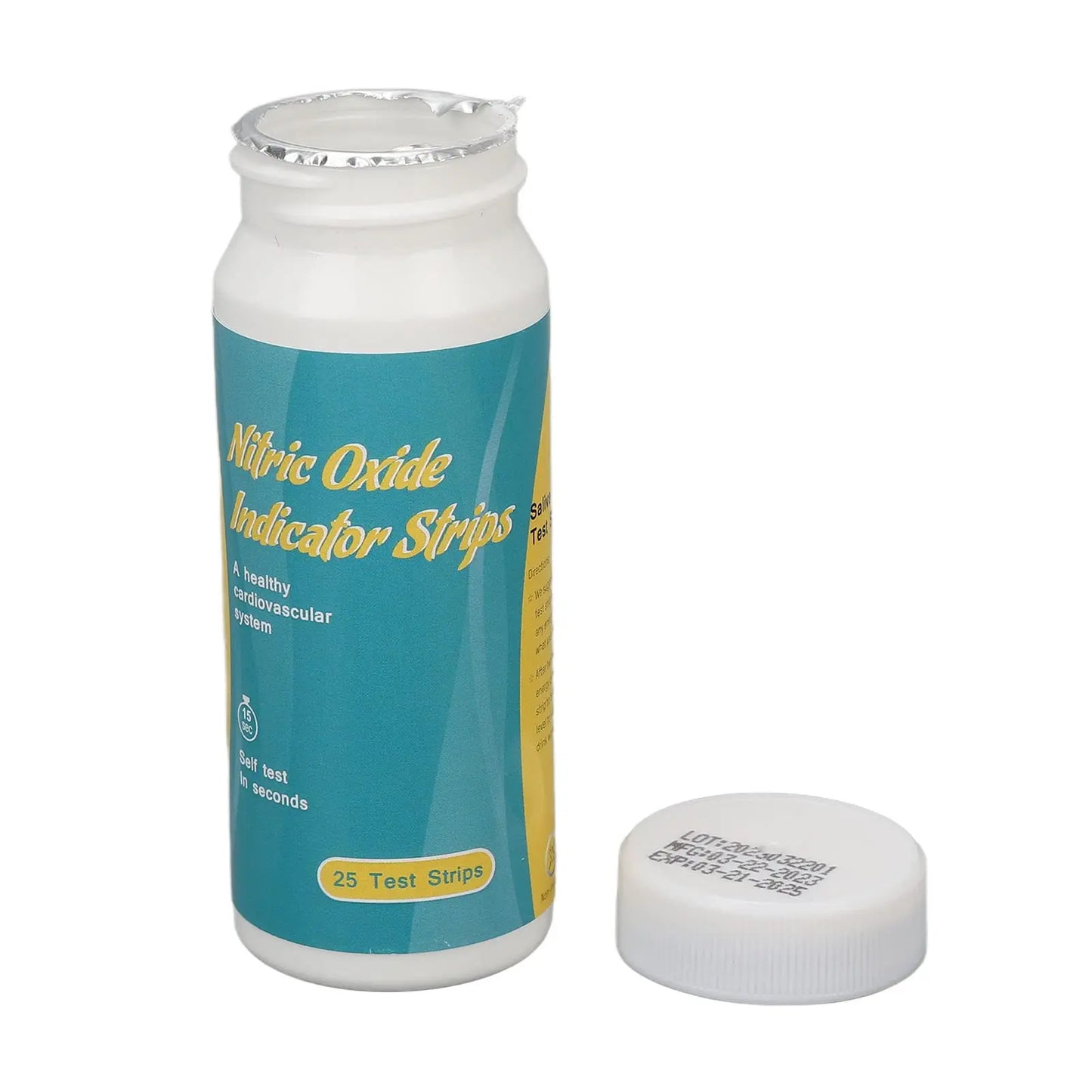 Body Nitric Oxide Test Strips, Fast Results Nitric Oxide Test Strips Highly Accurate 25 Strips DAUERHAFT