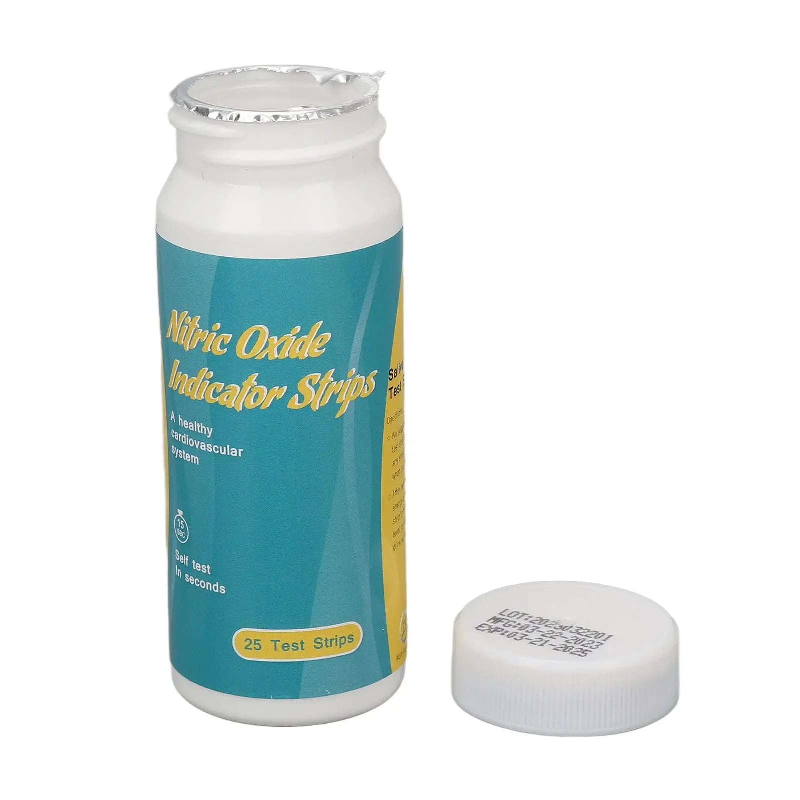 Body Nitric Oxide Test Strips, Fast Results Nitric Oxide Test Strips Highly Accurate 25 Strips DAUERHAFT