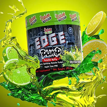 Psycho Pharma Pump it up. Pump it Way up Edge Pump Contains an All-Star Combination Psycho Pharma