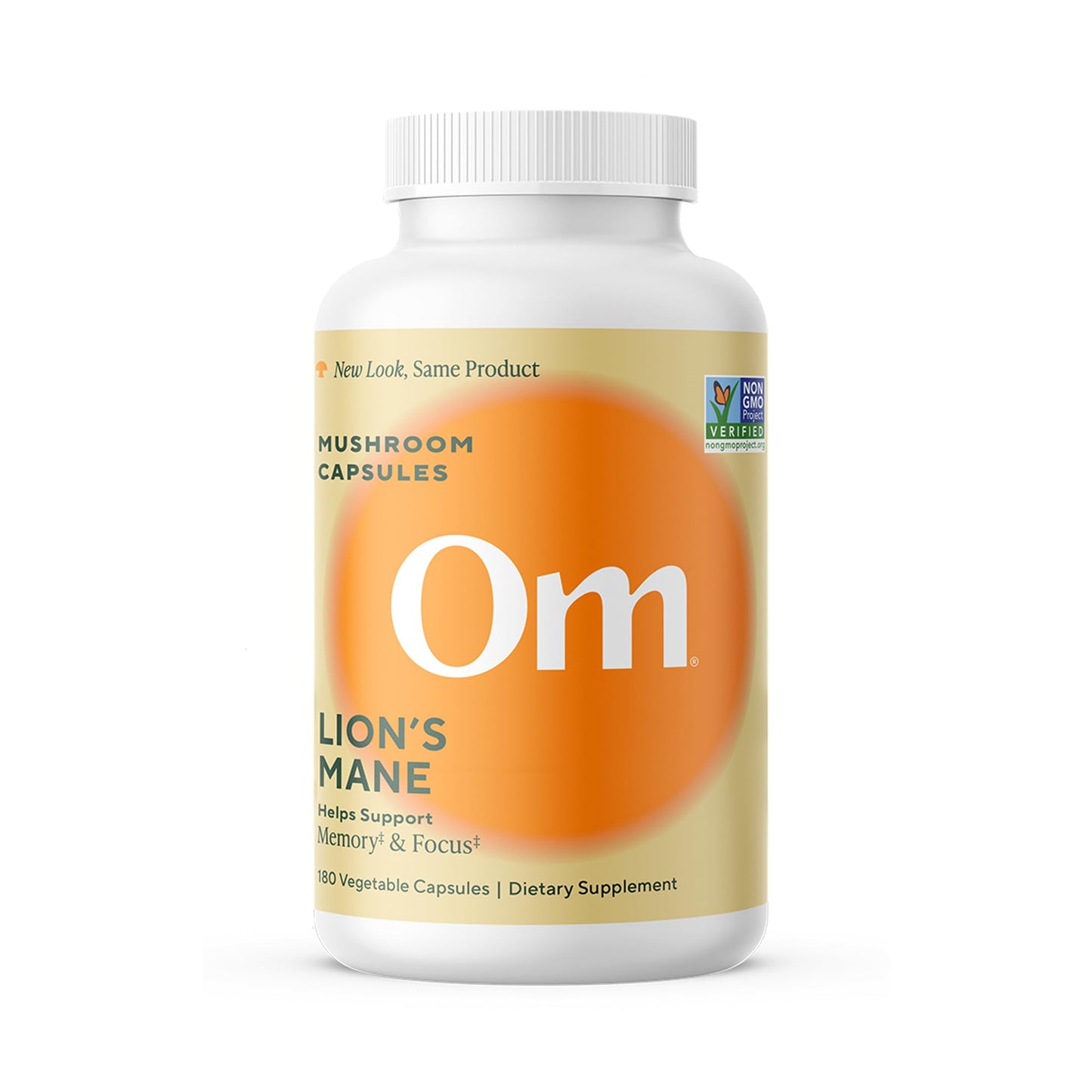 Om Lion’s Mane Mushroom Capsules - Organic Mushroom Supplement and Nootropic - Brain Supplements for Memory and Focus, 180 Count (60 Servings) OM MUSHROOM SUPERFOODBuy Supplements Australia