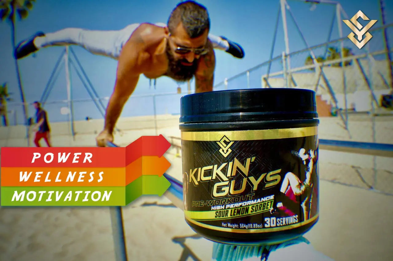 Kickin' Guys Pre Workout Powder Sports Nutrition Supplement - Explode Energy & Performance Yulian Svitolin LLC