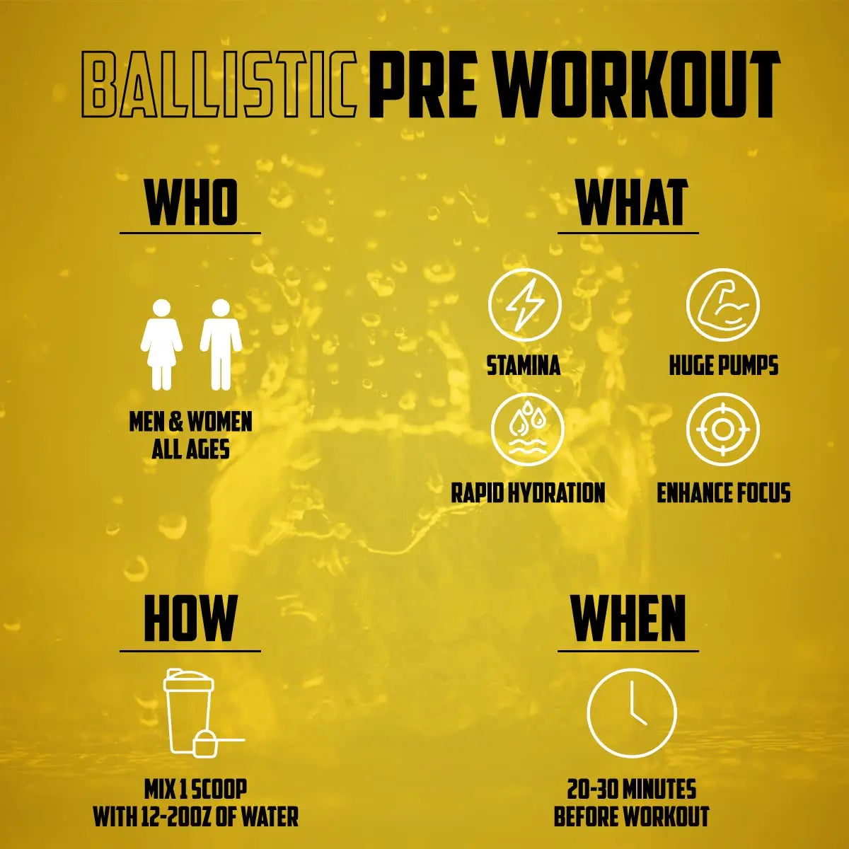 BALLISTIC Pre Workout | #1 New Pre Workout Powder w/ Nitric Oxide Booster, Electrolytes EPN Supplements