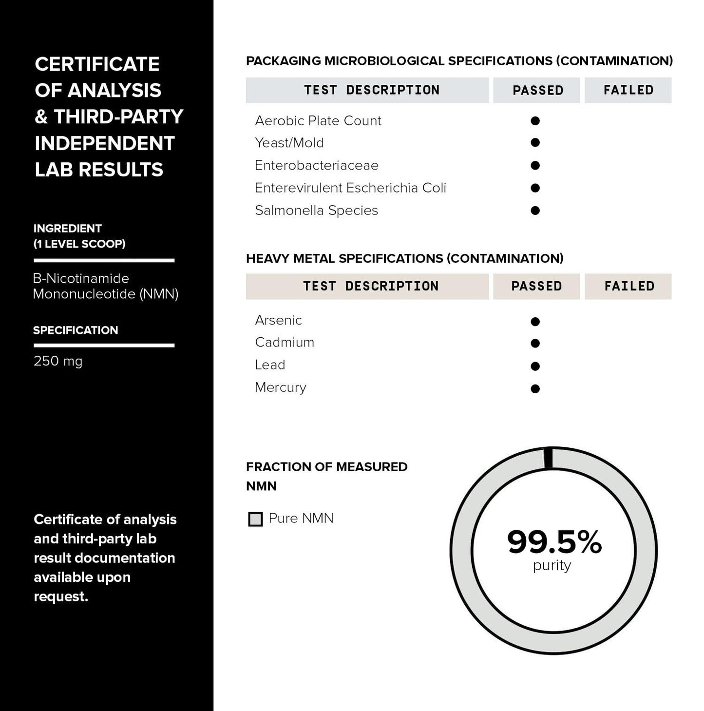 Toniiq Ultra High Purity NMN Powder - 100 Grams - 99.5% Highly Purified and Highly Bioavailable - Fully Stabilized Formula - Supports NAD+ Levels - Nicotinamide Mononucleotide Powder Supplement ToniiqBuy Supplements Australia