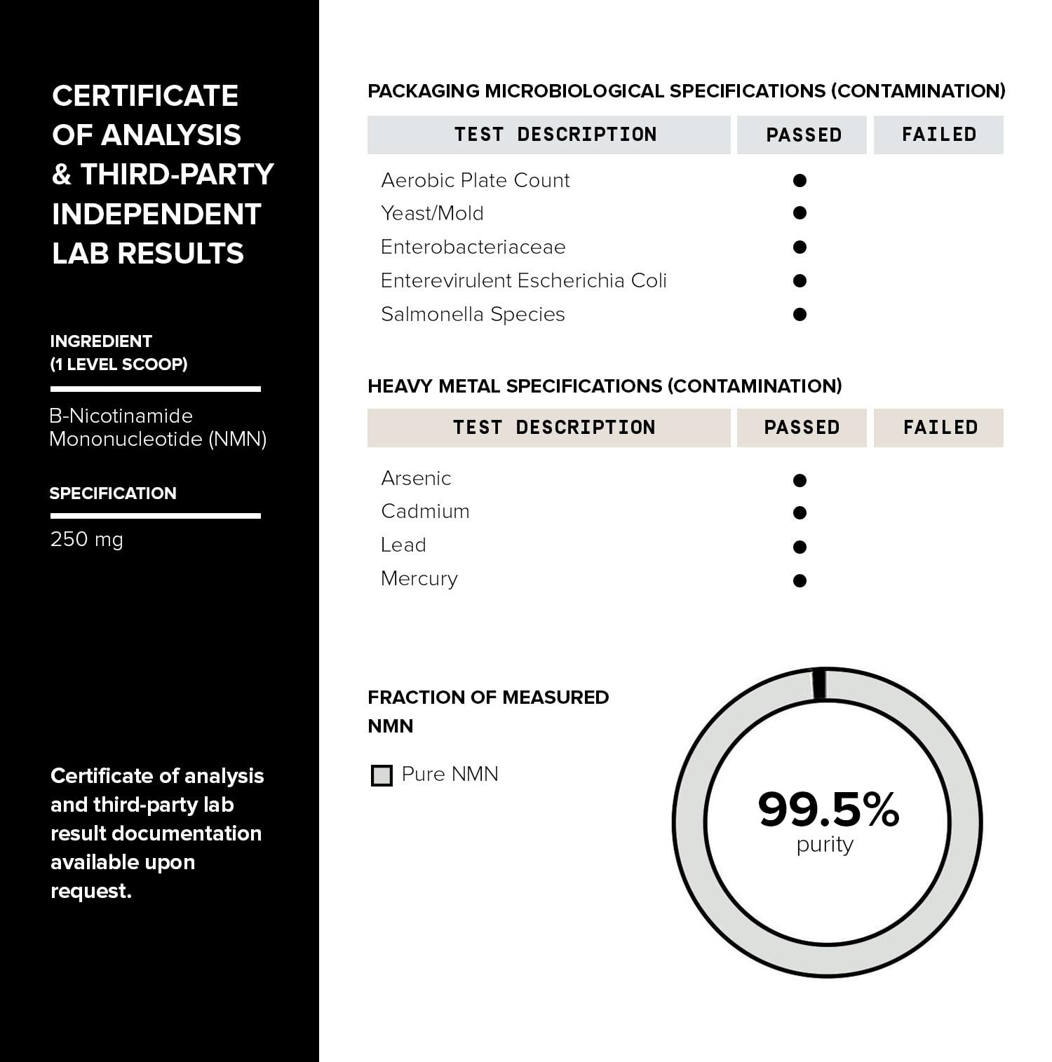Toniiq Ultra High Purity NMN Powder - 100 Grams - 99.5% Highly Purified and Highly Bioavailable - Fully Stabilized Formula - Supports NAD+ Levels - Nicotinamide Mononucleotide Powder Supplement ToniiqBuy Supplements Australia