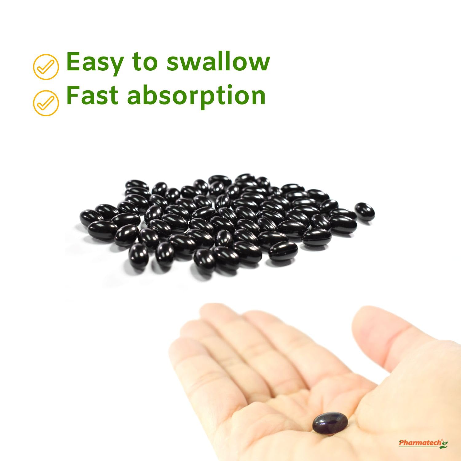 PHARMATECH Folic Acid 800 mcg Plus Iron 27 mg Supplement for Women, Vitamin B9 PHARMATECH