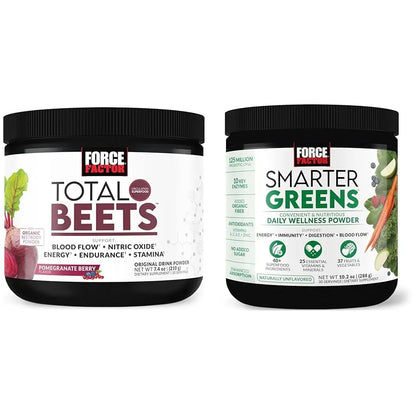 Force Factor Total Beets Drink Mix Superfood Powder with Nitrates to Support Circulation Force Factor