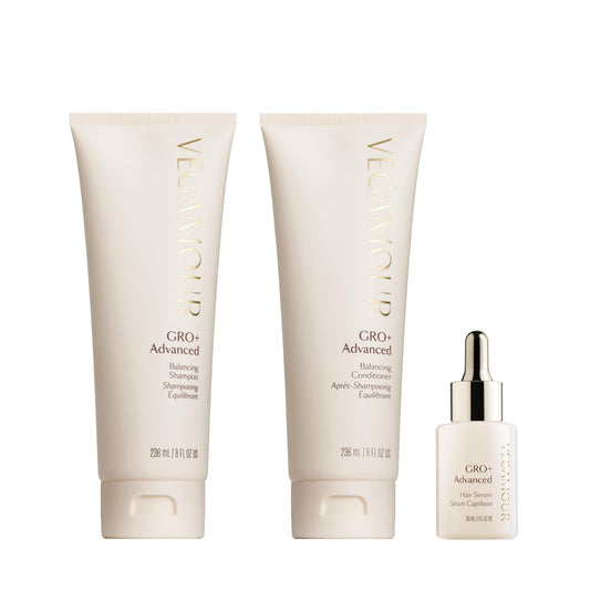 VEGAMOUR GRO+ Advanced Essentials Kit | Removes Buildup, Improves Hair Density, Reduces Shedding, Hydrates and Exfoliates the Scalp | For Severe Signs of Thinning | Color Safe, Vegan, Cruelty-Free VEGAMOURBuy Supplements Australia