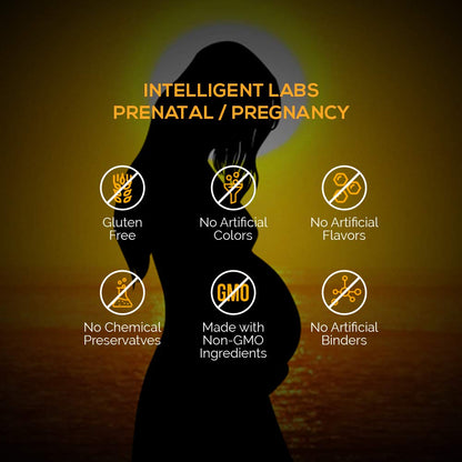 Intelligent Labs Women's Prenatal Multivitamin, 25 Essential Pregnancy Vitamins and Minerals Intelligent Labs