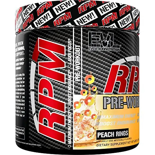 Pre Workout Powder for Energy and Focus - EVL RPM Energy Pre Workout Energy Drink Evlution