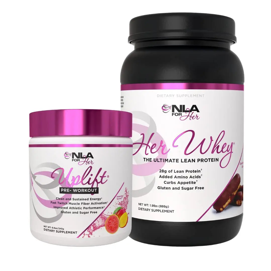 NLA for Her Pre/Post Workout Stack (Includes Her Whey Chocolate Éclair and Uplift Pre NLA for Her