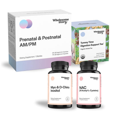 Premium Pregnancy Bundle: Myo-Inositol & D-Chiro Inositol Blend Capsule | NAC Supplement N-Acety Wholesome Story