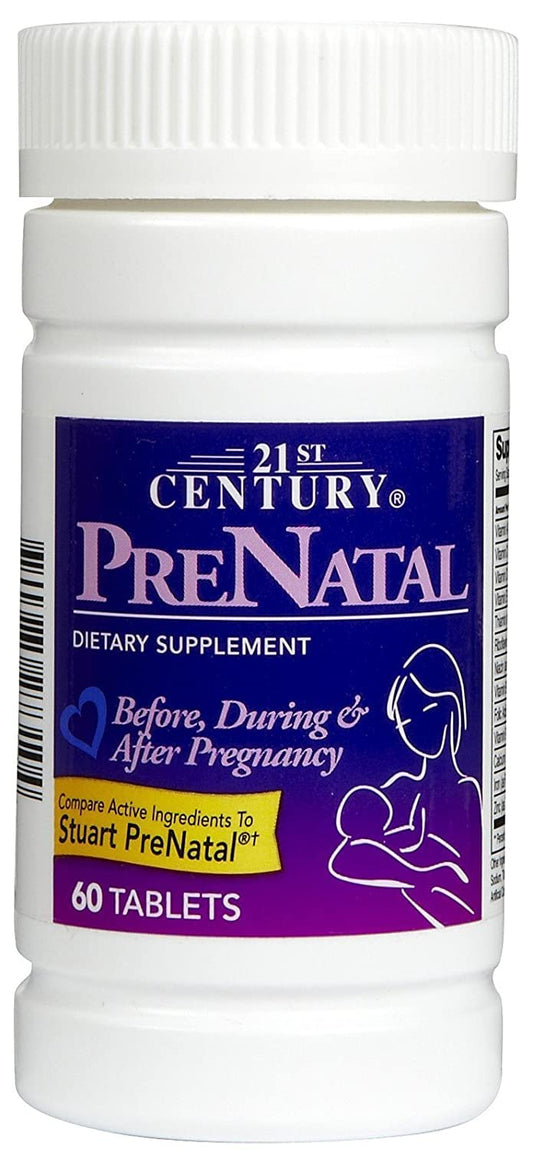 21st Century Vitamins PreNatal Multivitamin Tabs, 60 ct 21st Century