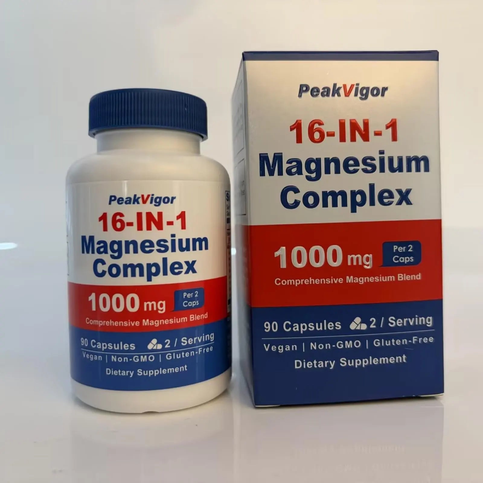 16 in 1 Magnesium Complex, 1000mg Magnesium Complex Supplement for Women with Magnesium Glycinate, Citrate, Orotate, L-Threonate, Malate, Third-Party Tested, Easy-Swallow Vegan Capsules PeakVigor buy supplements Au
