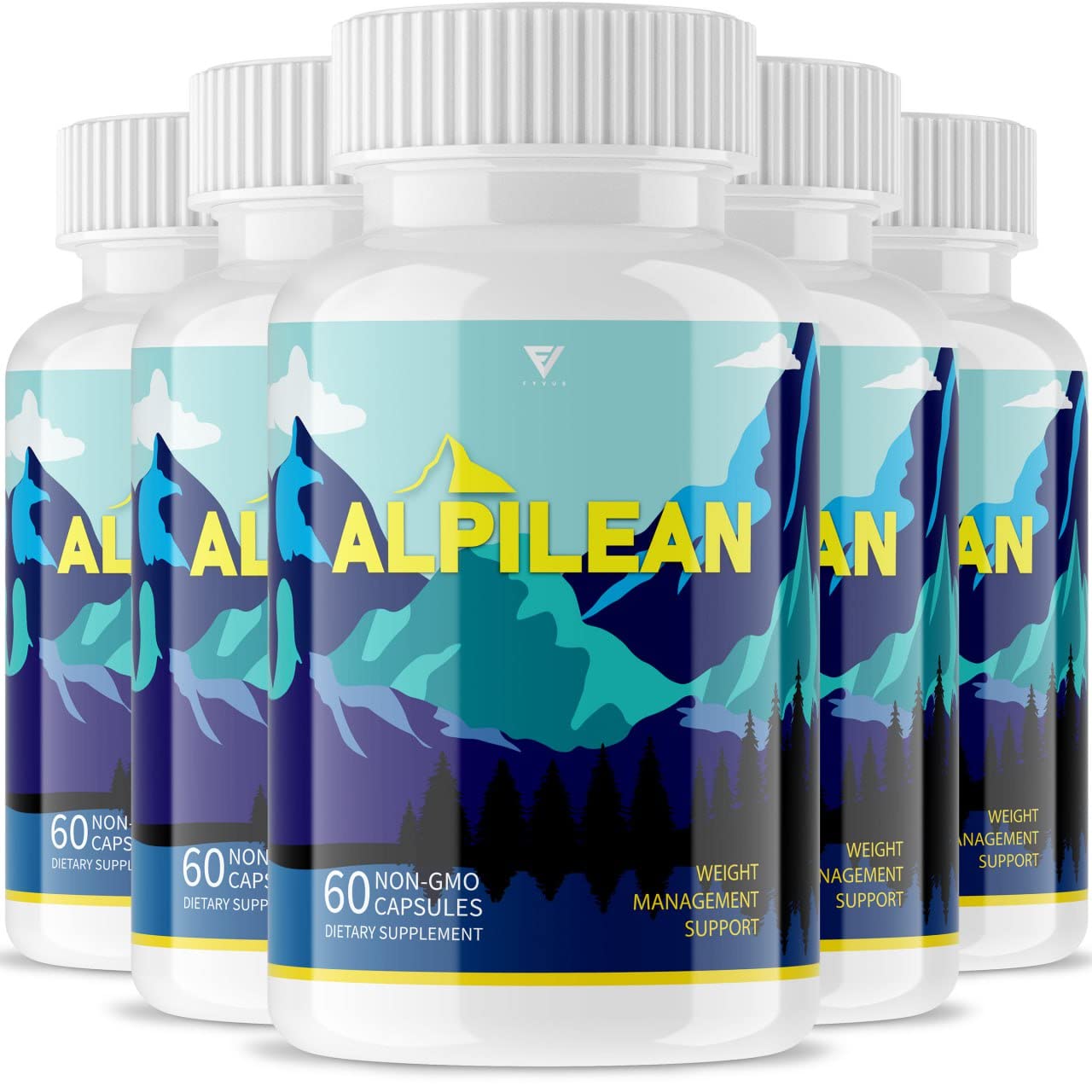 (5 Pack) Alpilean Max Weight Loss Capsules Supplement, Alpilean Ice Hack Support Fyvus