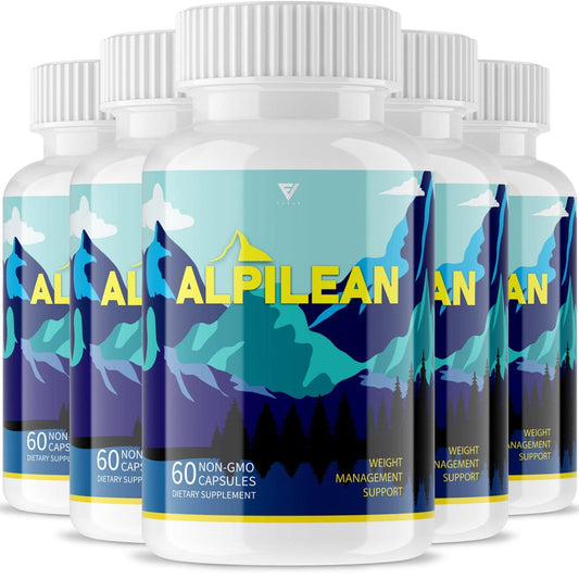 (5 Pack) Alpilean Max Weight Loss Capsules Supplement, Alpilean Ice Hack Support Fyvus