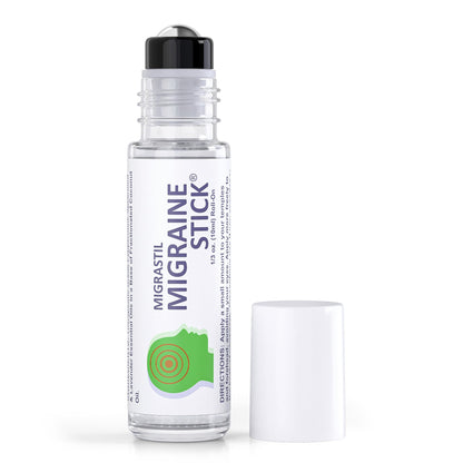Migrastil Migraine Stick® Rollon - Fast Cooling Comfort for Your Head. Aromatherapy with Peppermint