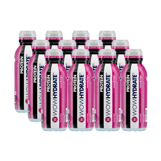 WOW HYDRATE Protein Water, Summer Fruits Flavour Protein Drink, Natural Flavourings, Healthy Hydration WOW HYDRATE