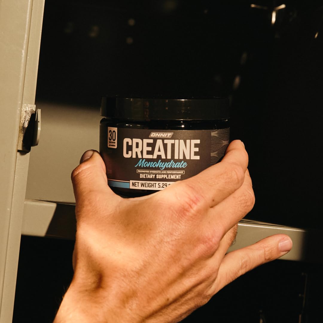 ONNIT Creatine Monohydrate Powder – IGEN™ Non-GMO Tested, 5g Premium Creatine for Muscle Strength, Power & Lean Mass, Supports Brain Health & Cellular Energy, Unflavored, 30 Servings, 5.29 oz 3-Pack ONNITBuy Supplements Australia