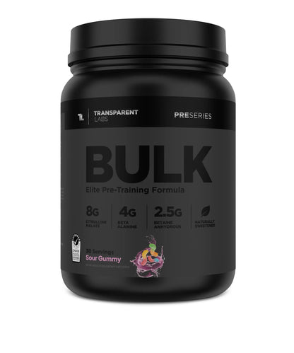 Transparent Labs Bulk Black - Sour Gummy - 30 Servings Transparent Labs