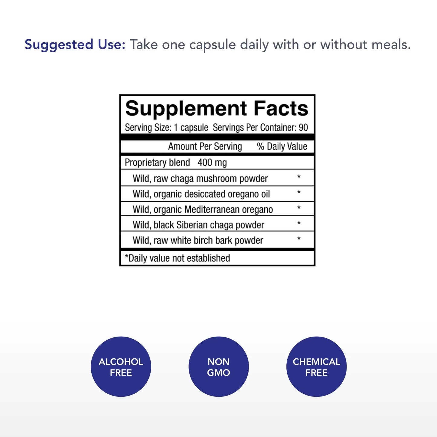 Physician's Strength ChagaStrength - 90 Capsules - Wild, Raw Chaga Complex - Immune & Physical Support - Non-GMO - 90 Servings Physician's Strength buy supplements Au