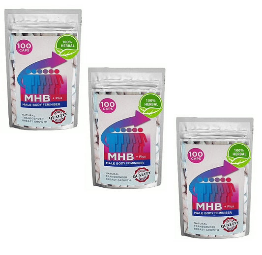 3 Months MHB Transgender Herbal Feminizer PhytoEstrogen MHB Transgender Breast Growth and Feminiser