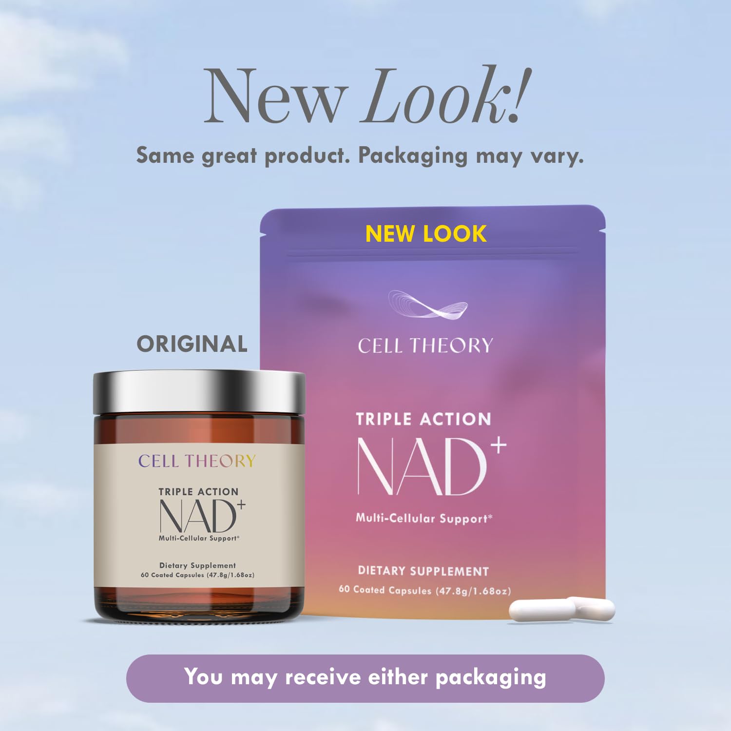 Cell Theory NAD+ Supplement – Triple Action Liposomal NAD+ & NADH Formula for Cellular Energy, Mitochondrial Support, and Longevity, Developed by Dr. Halland, 60 Capsules (30-Day Supply) Cell TheoryBuy Supplements Australia