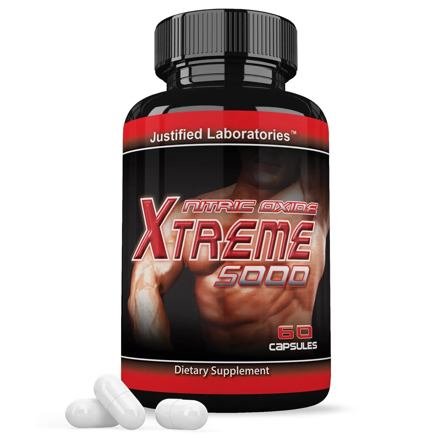 Nitric Oxide Xtreme 5000 Advanced Men's Heath Formula 60 Capsules Justified Laboratories