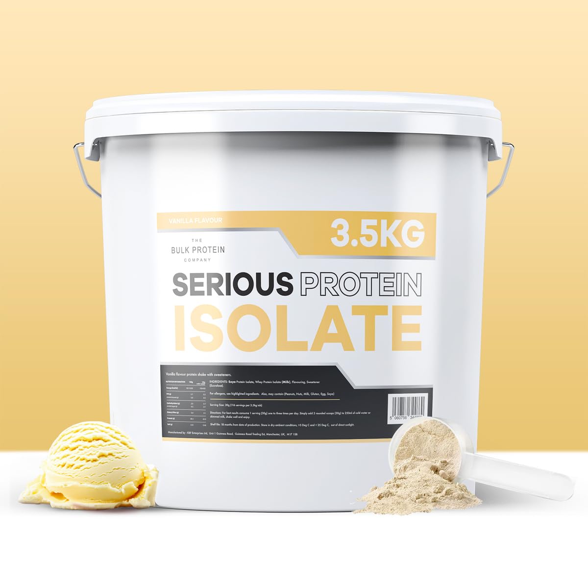 The Bulk Protein Company, Serious Protein Isolate – 3.5kg – Whey Protein Iso The Bulk Protein Company