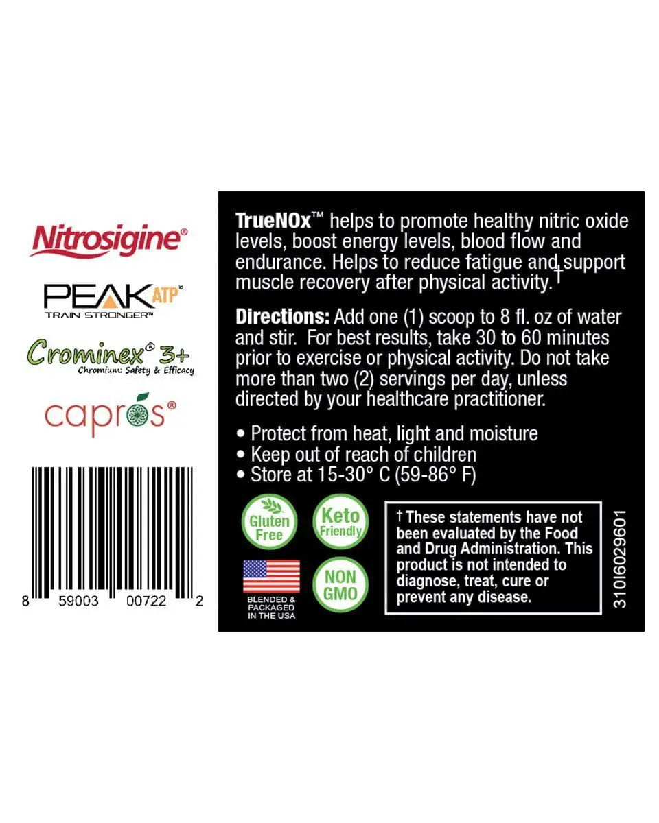 NatureCity True-NOx Nitric Oxide Supplements for Men and Women - Pre-Workout Booster NatureCity