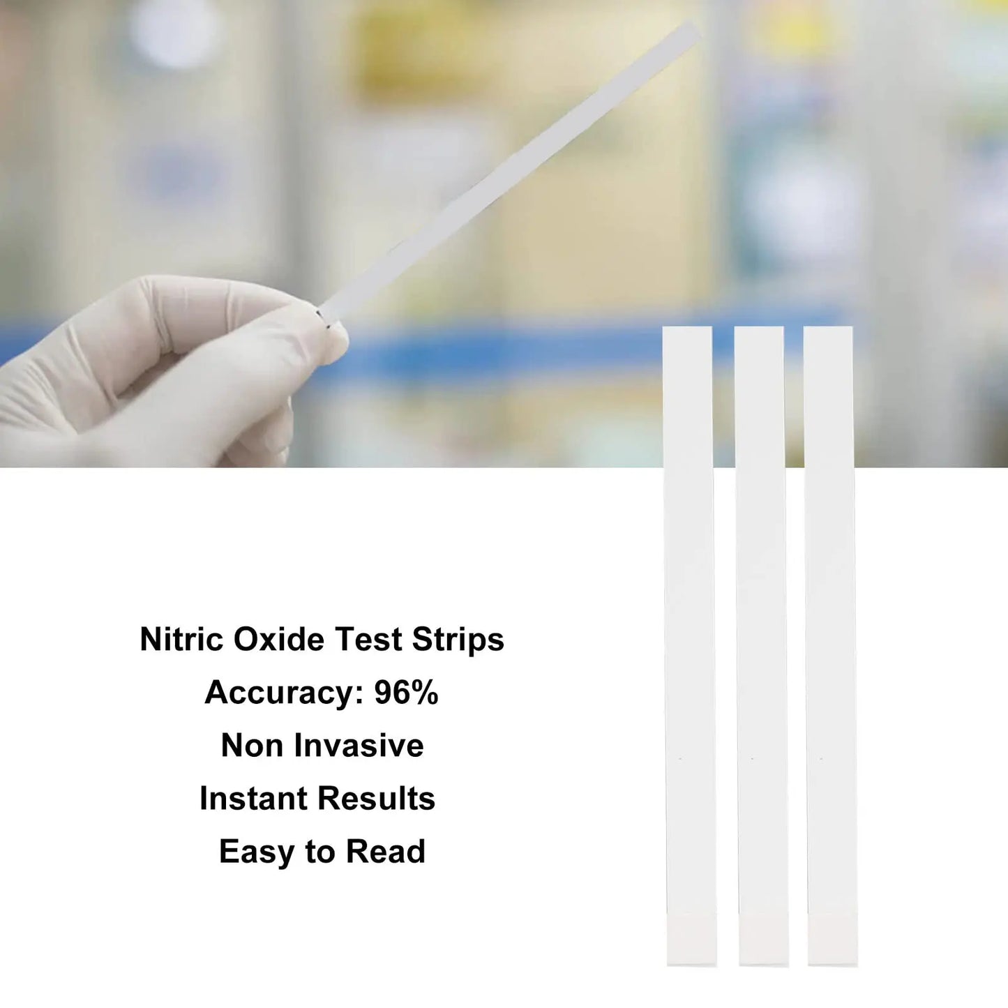 Nitric Oxide Test Strips, 25 Strips Salivary Nitric Oxide Test Strip Instant Results for Daily Kadimendium