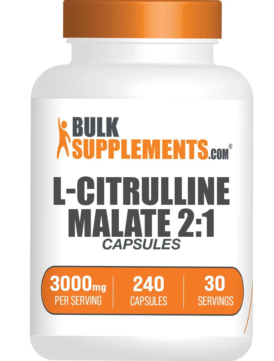 BULKSUPPLEMENTS.COM L-Citrulline Malate Capsules - Citrulline Malate 3000mg BULKSUPPLEMENTS.COM