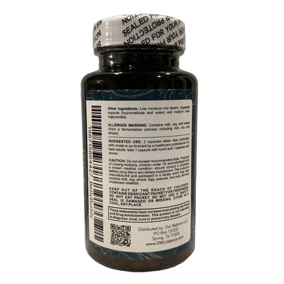 Belly Buddy Advanced Gut Health Support containing a helthy Blend of Probiotics, Prebiotics, and Digestive Enzymes OWL Balance buy supplements Au