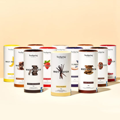 foodspring Whey Protein Powder Coconut – with 23g Protein for Muscle Building, Perfect Solubility, Made from Pasture Milk, Rich in BCAAs & EAAs - 750g foodspring