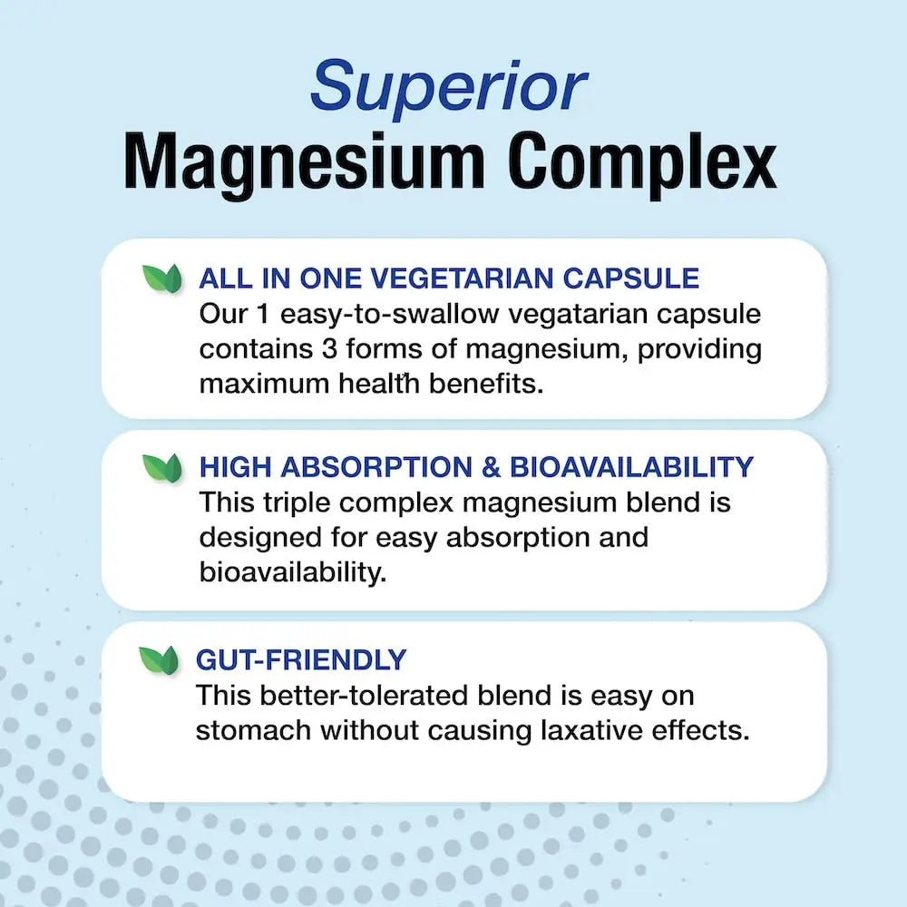 Puregen Labs Triple Magnesium Complex 300mg of Magnesium Glycinate, Malate, & Citrate P Puregen Labs