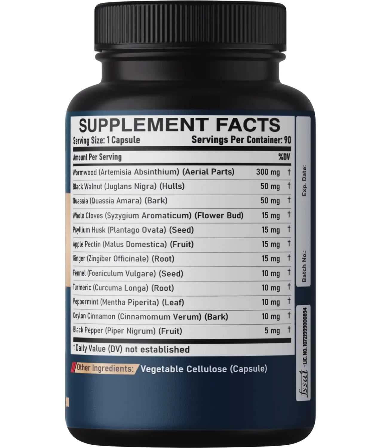 DEDICAD 12in1 Wormwood Black Walnut Clove Capsules - Immune, and Mood Support - 3 Month Supply - 90 Vegan Capsules DEDICAD buy supplements Au