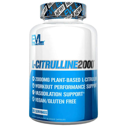 Evlution L-Citrulline2000 Nitric Oxide Supplement for Men Nutrition High Strength L Citrullin Evlution