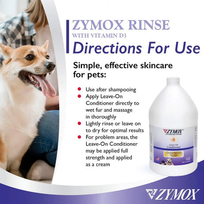 ZYMOX Leave-in Conditioner with Vitamin D3 for Cats & Dogs, 1gal Zymox buy supplements Au