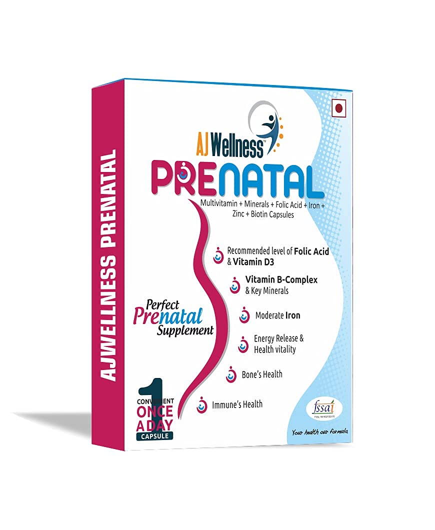 Organic Touch Ajwellness Prenatal multivitamin Nutrition for Women,Advanced Formula Organic Touch