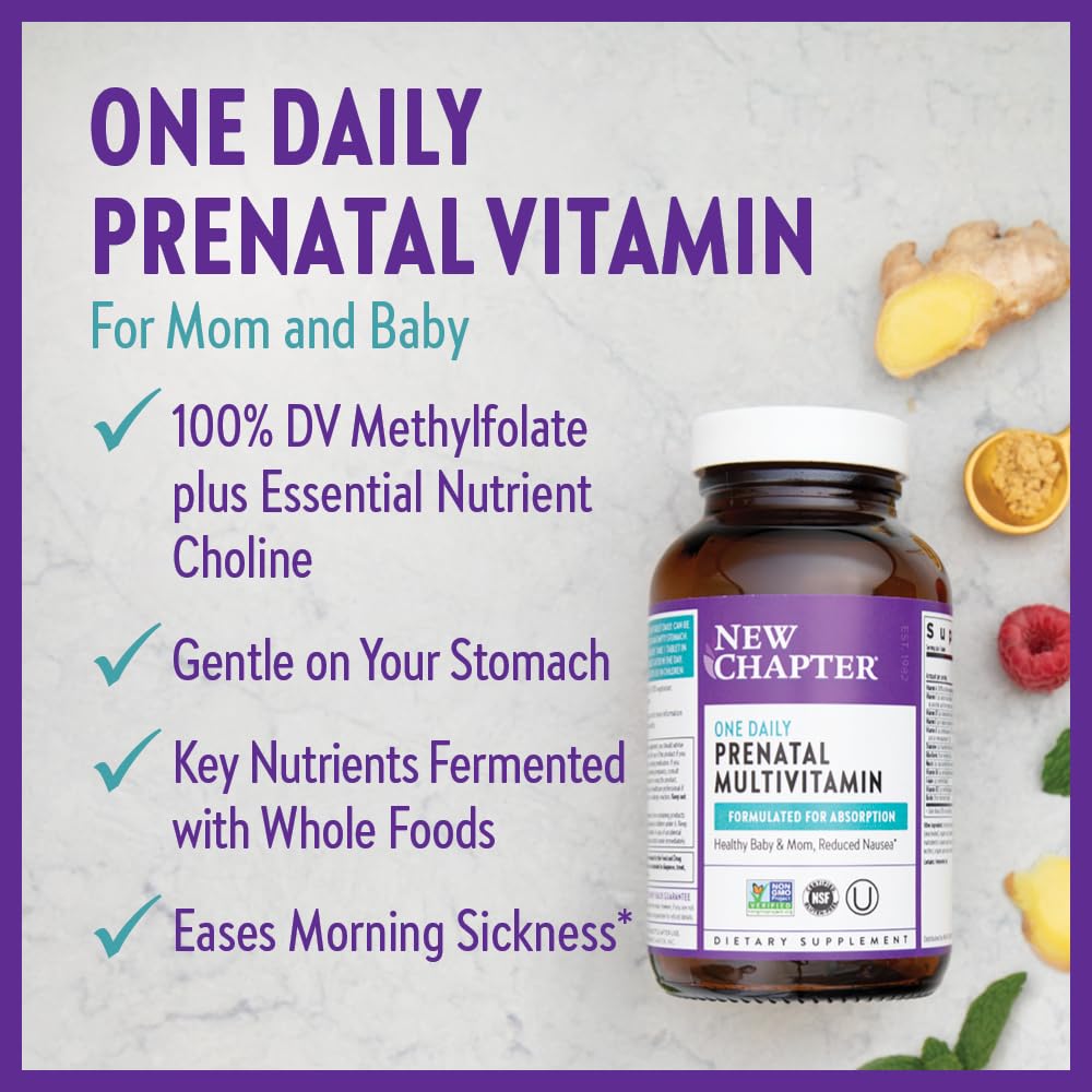 New Chapter Prenatal Vitamins, One Daily Prenatal Multivitamin with Methylfolate New Chapter