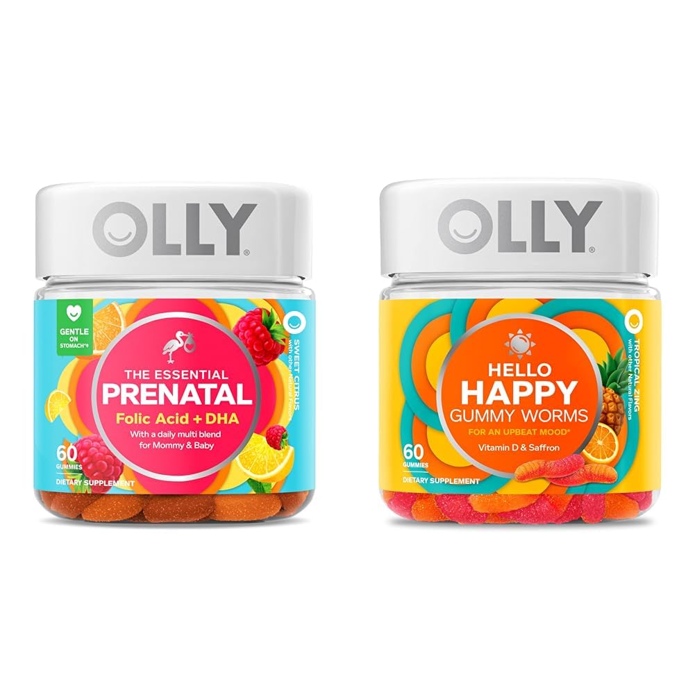 OLLY The Essential Prenatal Gummy Multivitamin, 30 Day Supply OLLY