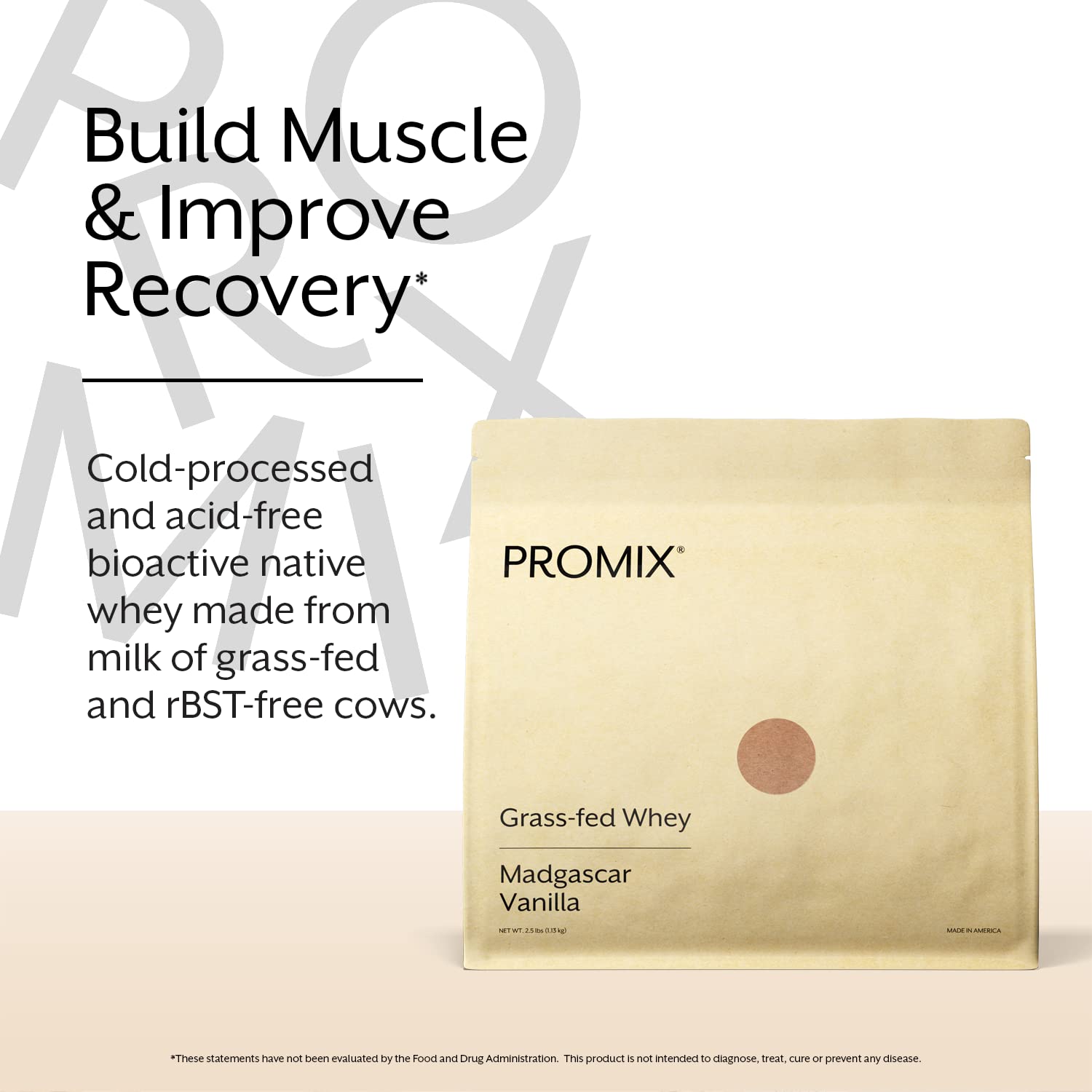 Promix Whey Protein Powder, Vanilla - 5lb Bulk - Grass-Fed & 100% All Natural ProMix NutritionBuy Supplements Australia