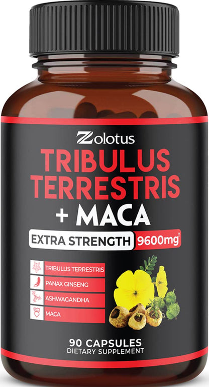 Zolotus Premium Tribulus Terrestris Capsules - 9600mg Per Serving - Combined Zolotus
