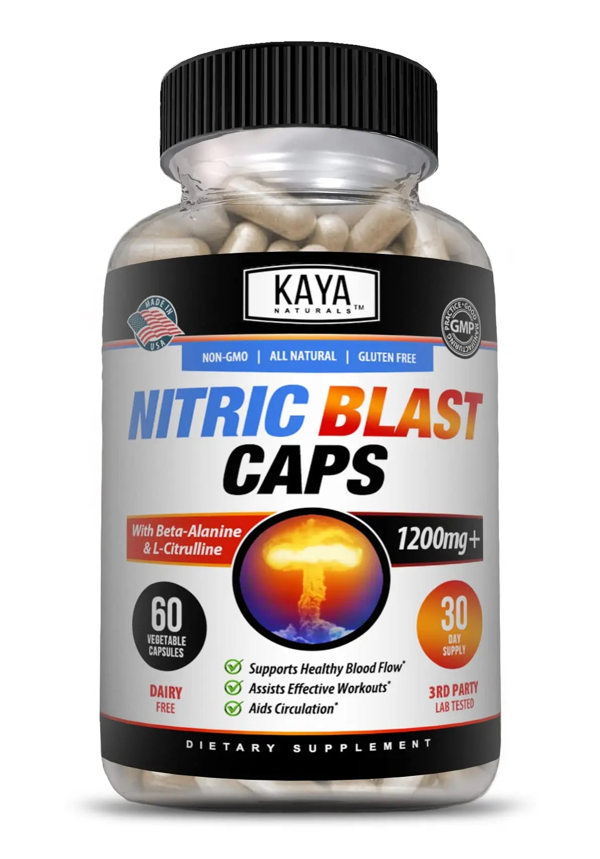 Kaya Naturals - Nitric Blast Potent All-Natural Herbal Supplement for Maximum Health Benefits Kaya Naturals